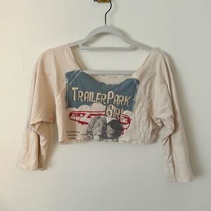 Vintage trailer park girl top